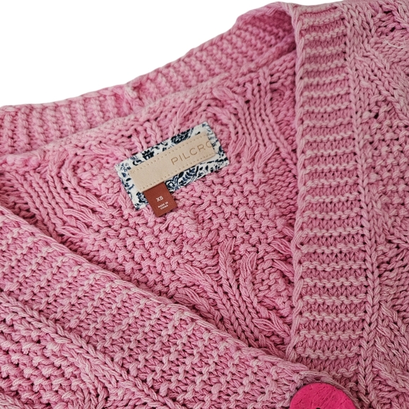 Anthropologie Pilcro Cable Knit Cardigan Sweater - Picture 3 of 8